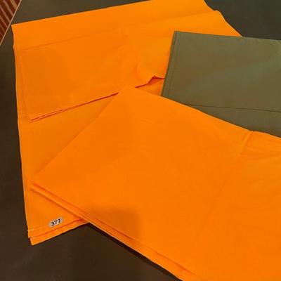 Orange napkins