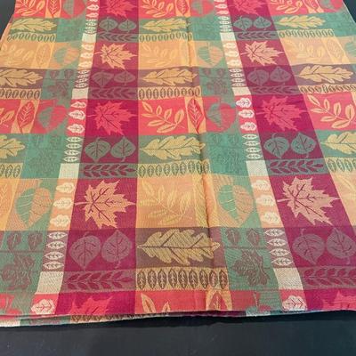 Fall rectangular table cloth