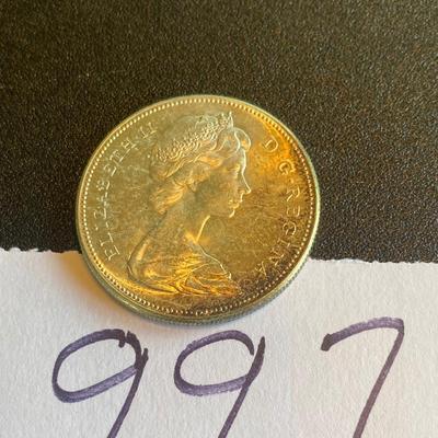 1967 Canada Silver $1.00 Coin