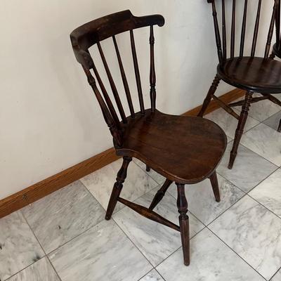 Trio of Spindle Back Chairs (P-RG)