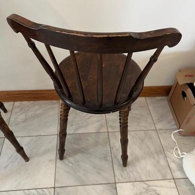 Trio of Spindle Back Chairs (P-RG)