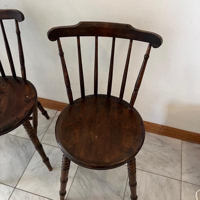 Trio of Spindle Back Chairs (P-RG)