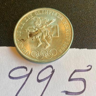 1968 Mexican Olympic 25 Peso