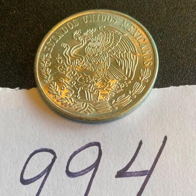 Mexico 1978 100 Peso Silver Coin