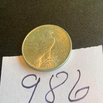 1922 Silver Peace Dollar