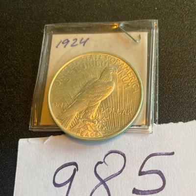 1924 Silver Peace Dollar