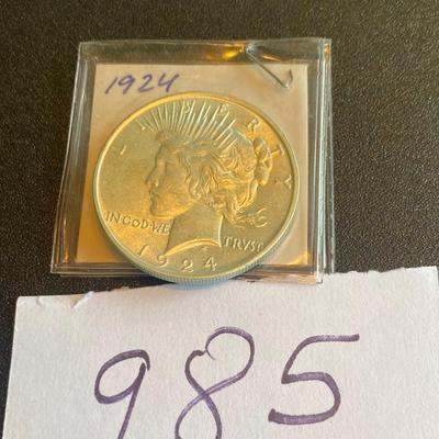 1924 Silver Peace Dollar