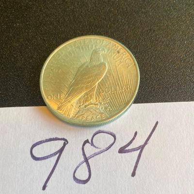 1923 Silver Peace Dollar