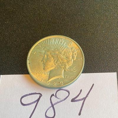 1923 Silver Peace Dollar