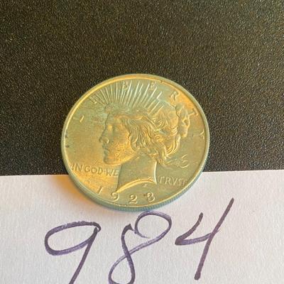 1923 Silver Peace Dollar