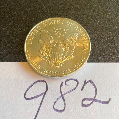 1993 Walking Liberty Eagle Silver Dollar Coin