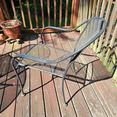 Metal Mesh Patio Table + Five Chairs (Y-JS)