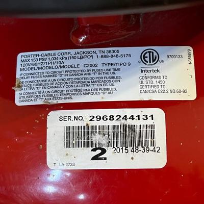 PORTER CABLE ~ 150 PSI Air Compressor With NAPA Hose