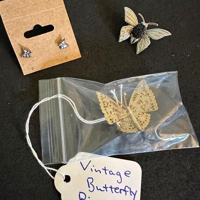 Butterfly jewelry Lot