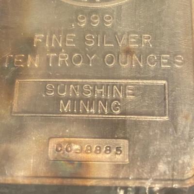 Sunshine Silver Ten Troy Ounces
