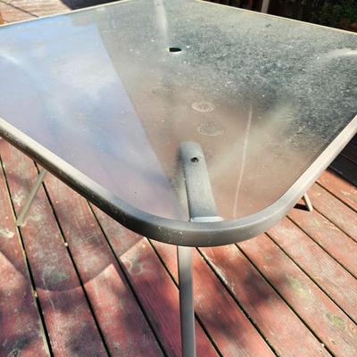 Square Glass Top Patio Table (Y-JS)