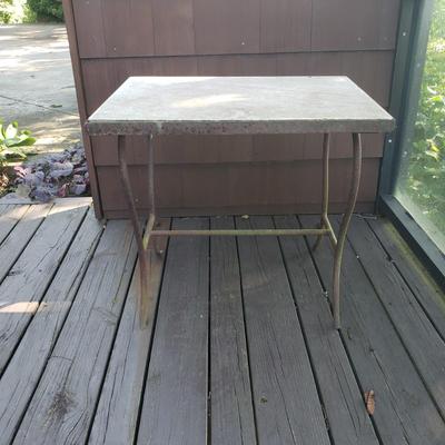 Metal and Marble Table (KD-KD)