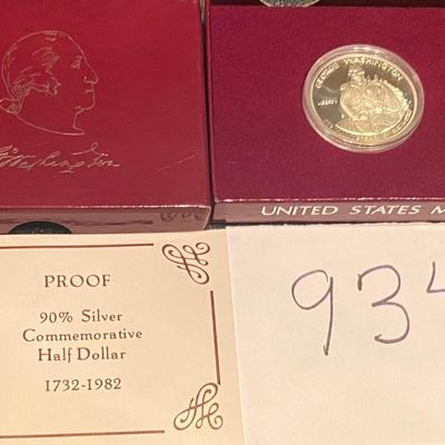 1982 George Washington Silver Half Dollar