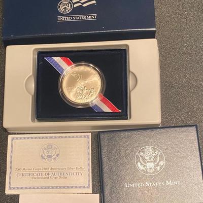 Marine 230 Years Silver Dollar