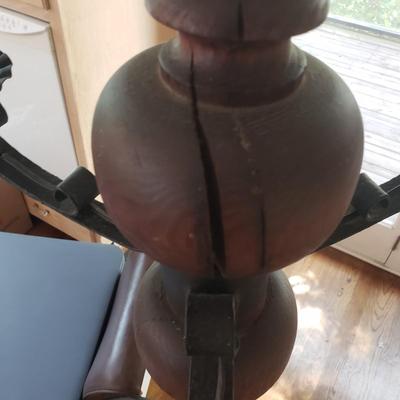 Wooden and Metal Chandelier (K-KD)