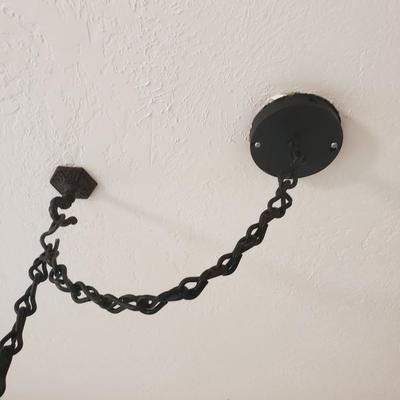 Wooden and Metal Chandelier (K-KD)