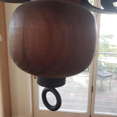 Wooden and Metal Chandelier (K-KD)