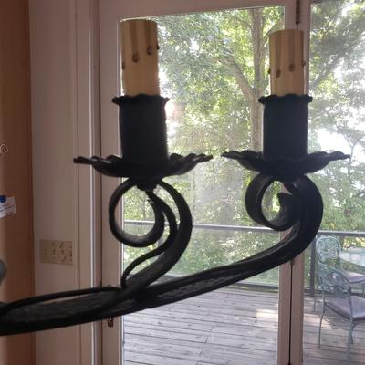 Wooden and Metal Chandelier (K-KD)