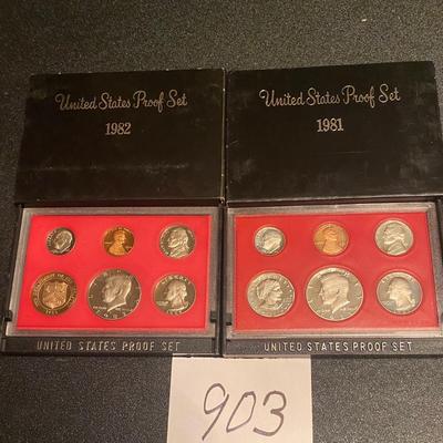 1981-82 US Silver Proof Sets