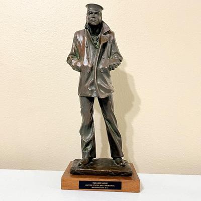STANLEY BLEFIELD ~ The Lone Soldier ~ U.S. Navy Memorial Bronze Statue