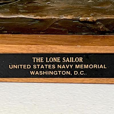 STANLEY BLEFIELD ~ The Lone Soldier ~ U.S. Navy Memorial Bronze Statue