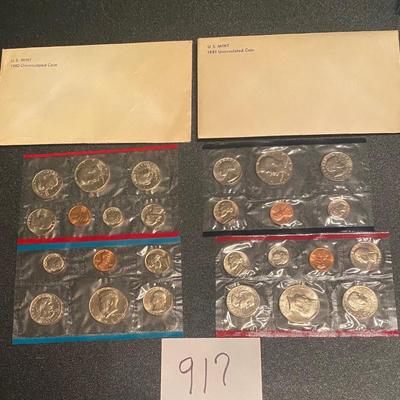 1980-81 Uncirculated Coin Sets