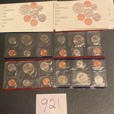 1992 Uncirculated Coin Sets