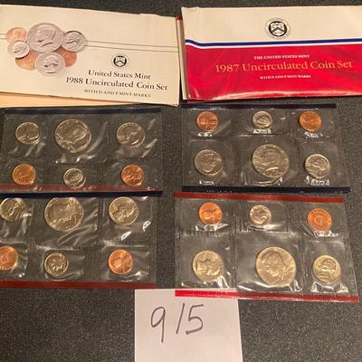 1987-88 Uncirculated Coin Sets