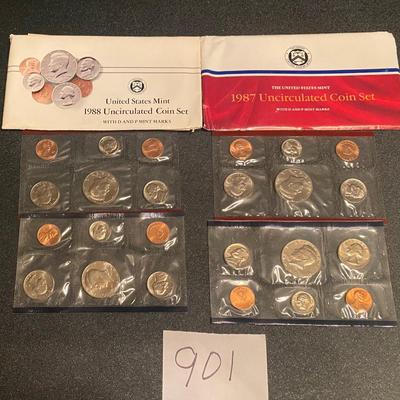 1987-88 Uncirculated Coin Sets