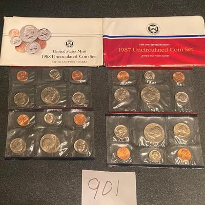 1987-88 Uncirculated Coin Sets