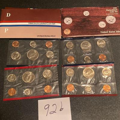 1984-85 Uncirculated Coin Sets