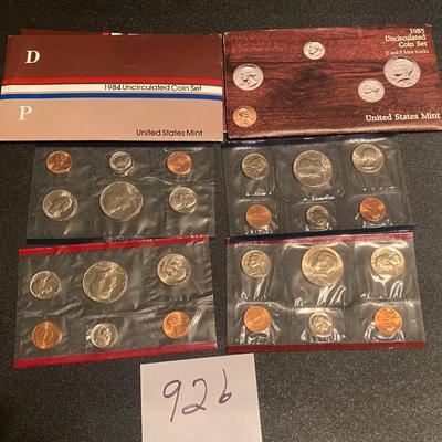 1984-85 Uncirculated Coin Sets
