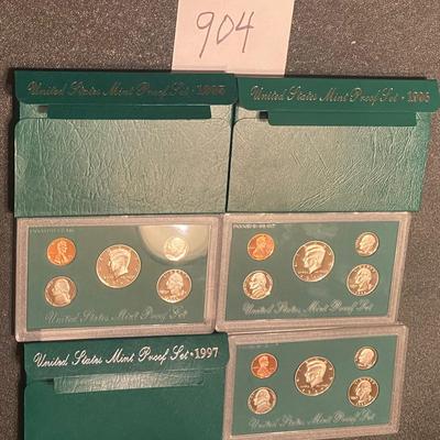 1995-97 US Mint Proof Sets