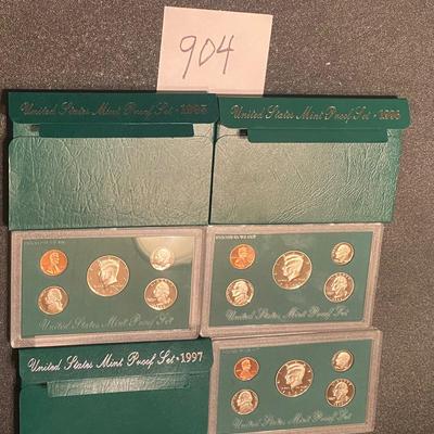 1995-97 US Mint Proof Sets