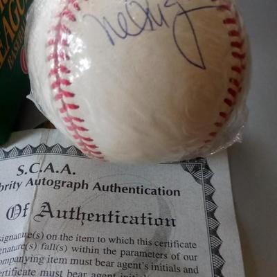 LOT 120 MARK McGWIRE AUTOGRAPHED BASEBALL