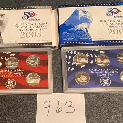 2005 Silver Proof Quarter Sets
