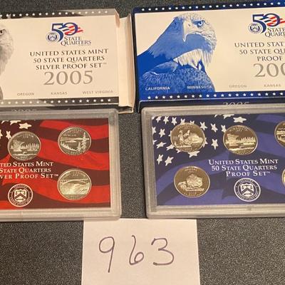 2005 Silver Proof Quarter Sets