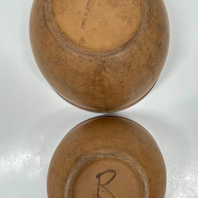 Ceramic Pottery Mixing Bowls 2 bowls Made in Italy