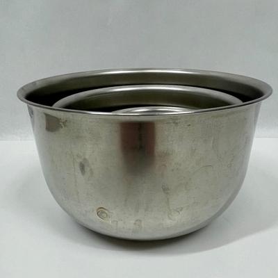Metal Mixing Bowl Stacking 3 pc set