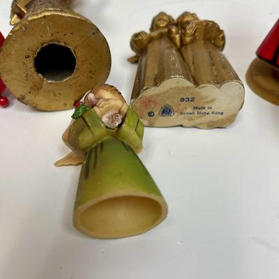Vintage Angel Figurine Lot - Mixed Maker Choir Musical