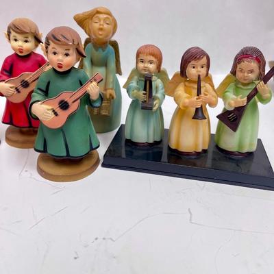 Vintage Angel Figurine Lot - Mixed Maker Choir Musical