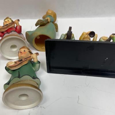Vintage Angel Figurine Lot - Mixed Maker Choir Musical