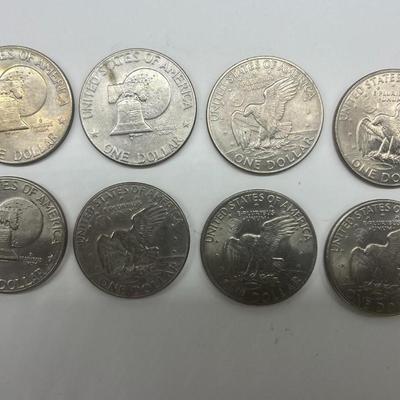 8 Ike Dollars Mixed Dates