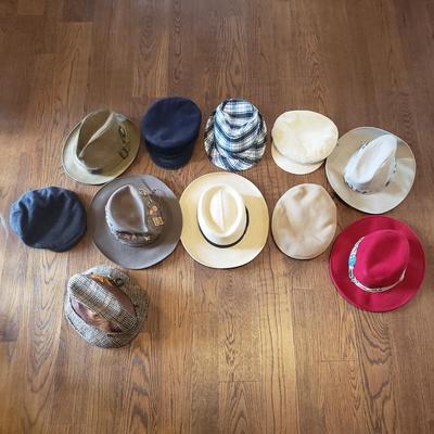 A Collection of Hats incl Dobbs, Borsalino, Panama Jack (GE-MK)