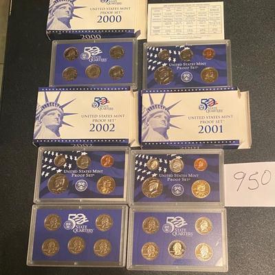 2001-02 US Mint Proof Sets